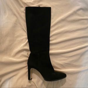 Knee high black boots